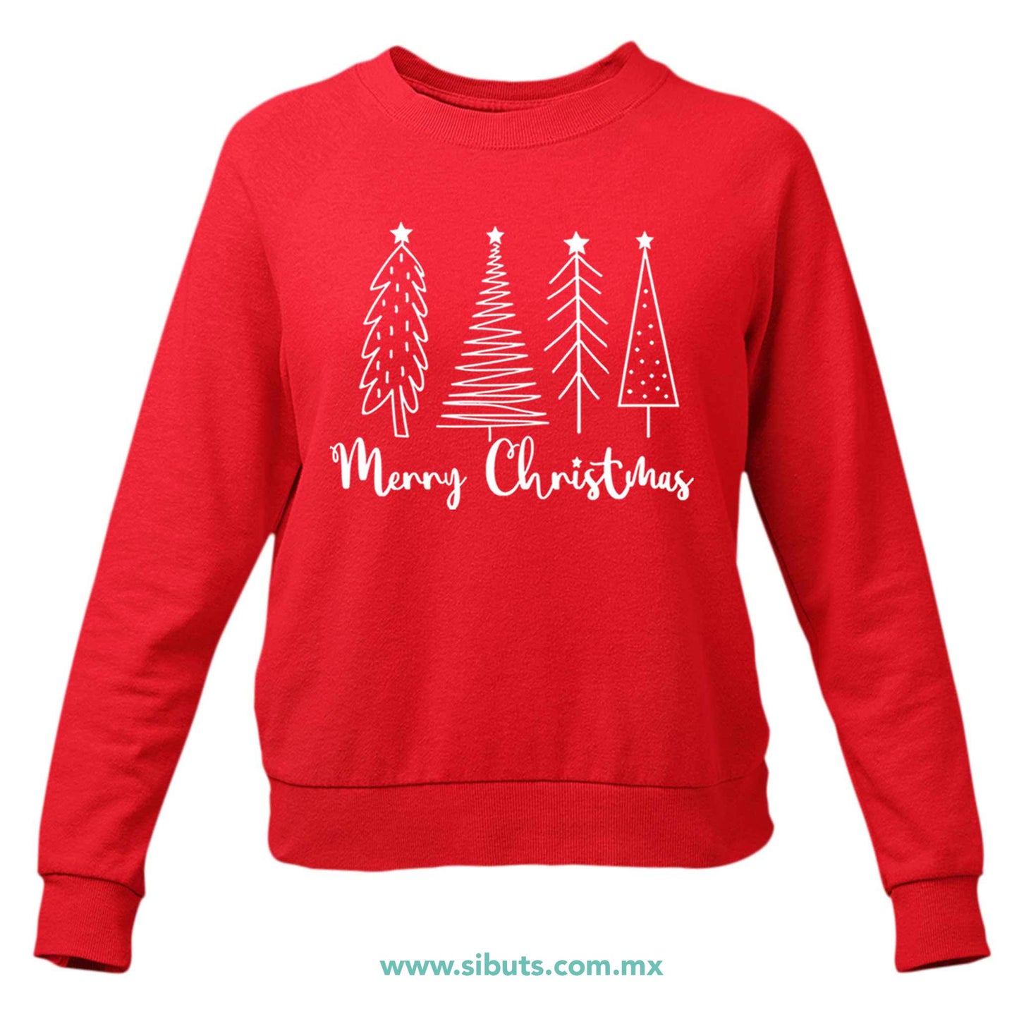 Sudadera Mujer Cuello Redondo Merry Christmas