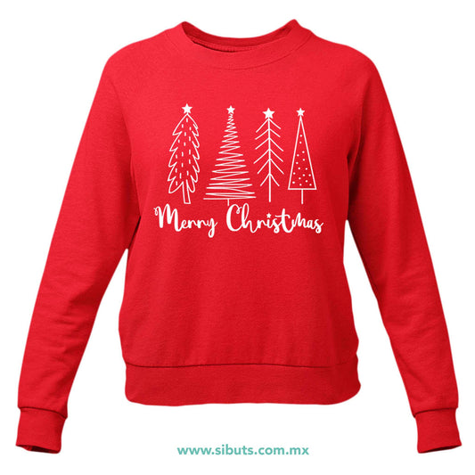 Sudadera Mujer Cuello Redondo Merry Christmas