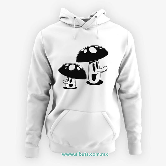 Sudadera Mujer Gorro Mushrooms Hongos
