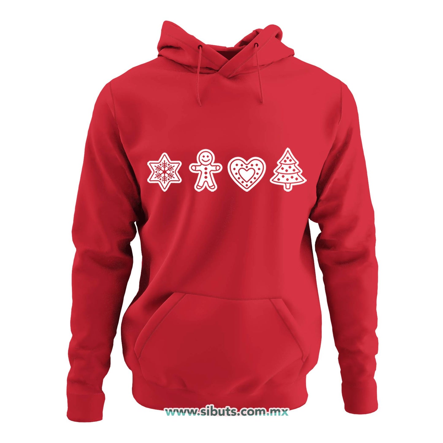 Sudadera Mujer Gorro Galletas De Jengibre Navidad