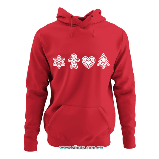 Sudadera Mujer Gorro Galletas De Jengibre Navidad