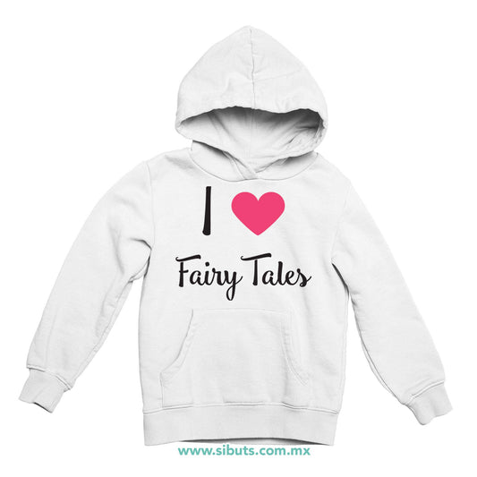 Sudadera Niña Gorro I Love Fairytales Con Alas