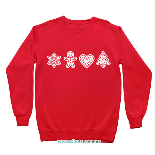 Sudadera Niño Cuello Redondo Galletas De Jengibre Navidad