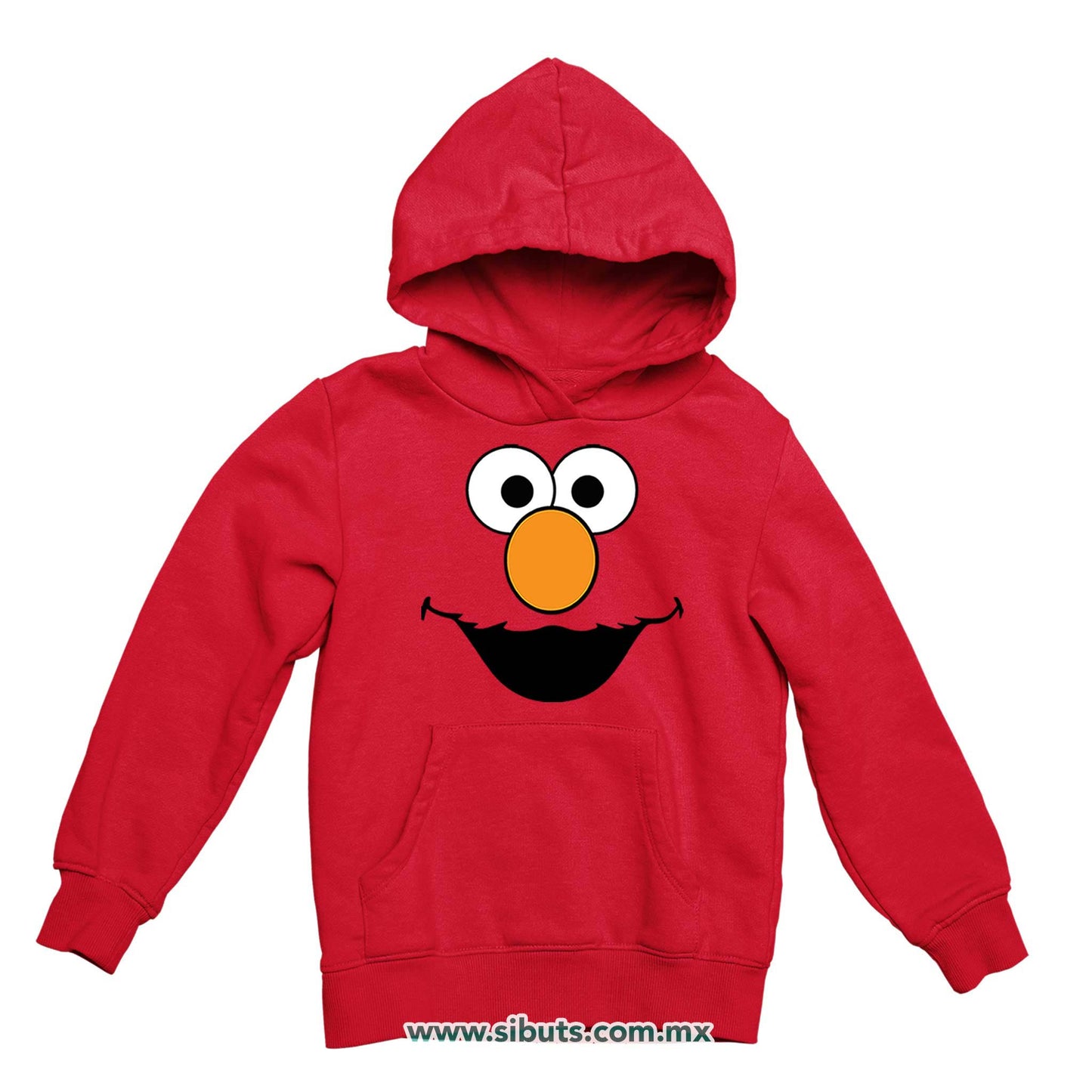 Sudadera Niño Gorro Plaza Sesamo Elmo