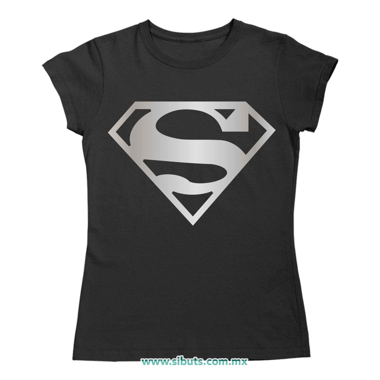 Playera Mujer Superman Silver