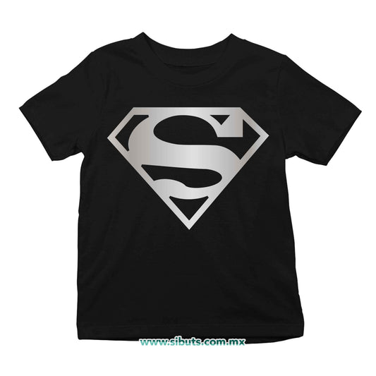 Playera Niño Superman Silver