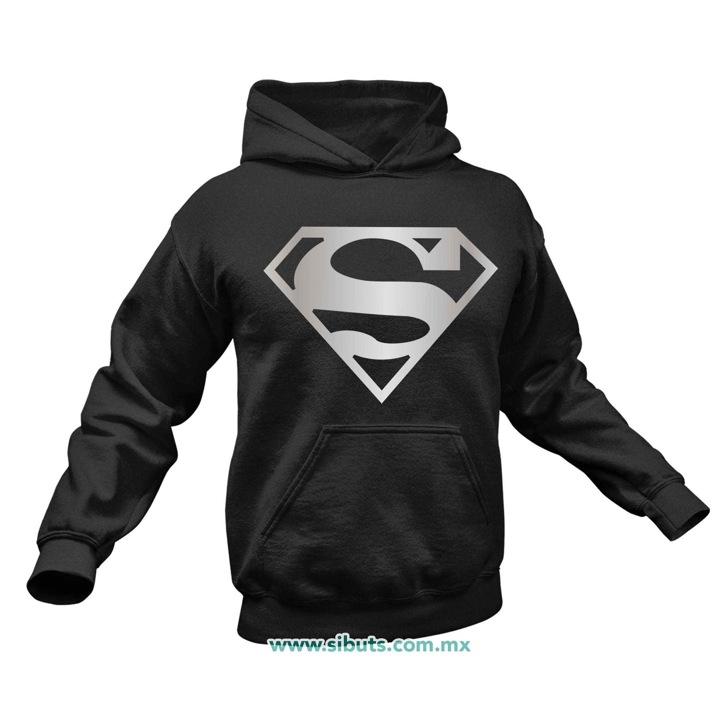 Sudadera Hombre Gorro Superman Silver