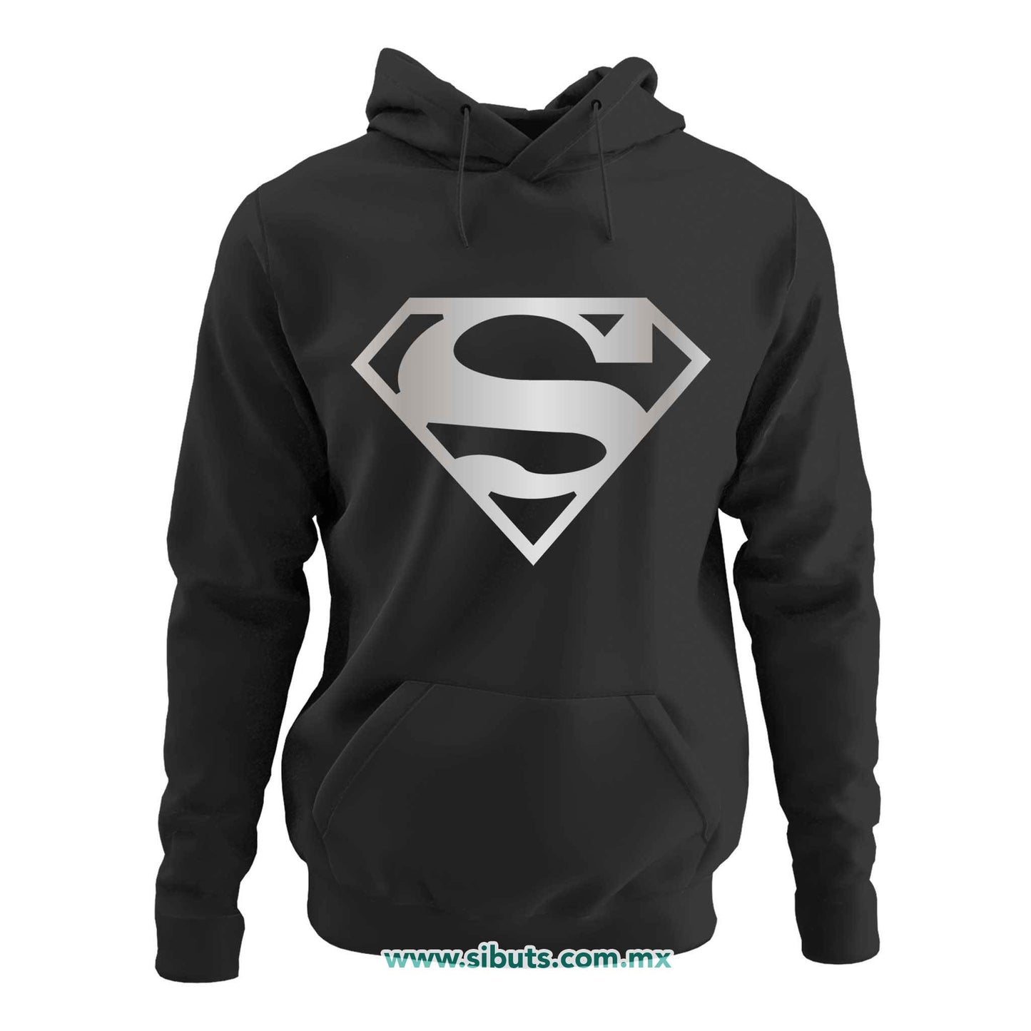 Sudadera Mujer Gorro Superman Silver