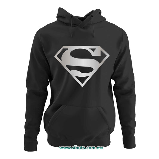 Sudadera Mujer Gorro Superman Silver