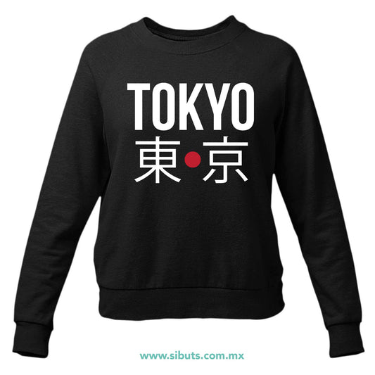 Sudadera Mujer Cuello Redondo Tokyo Japón