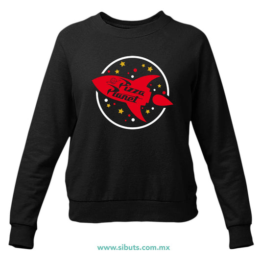 Sudadera Mujer Cuello Redondo Toy Story Pizza Planet