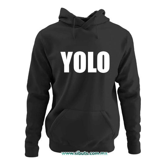 Sudadera Mujer Gorro Frase Yolo