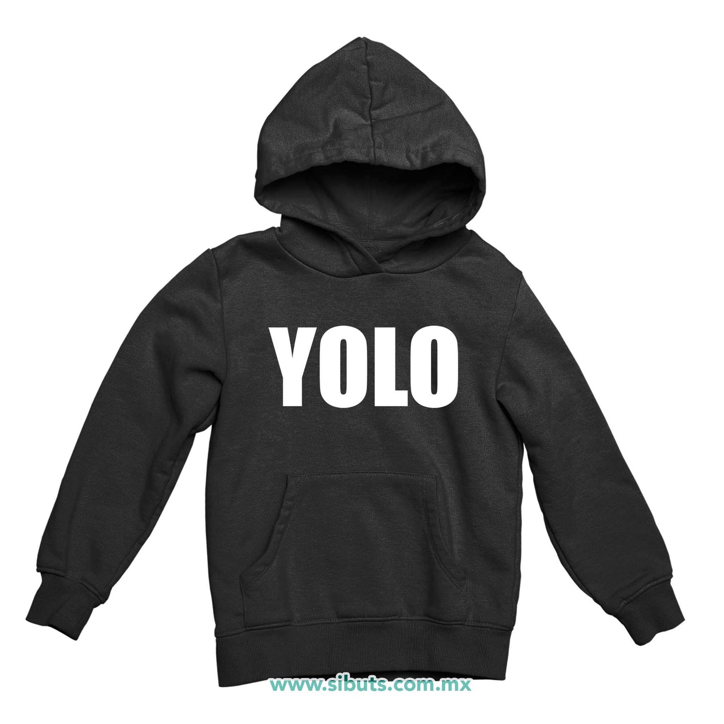 Sudadera Niño Gorro Frase Yolo