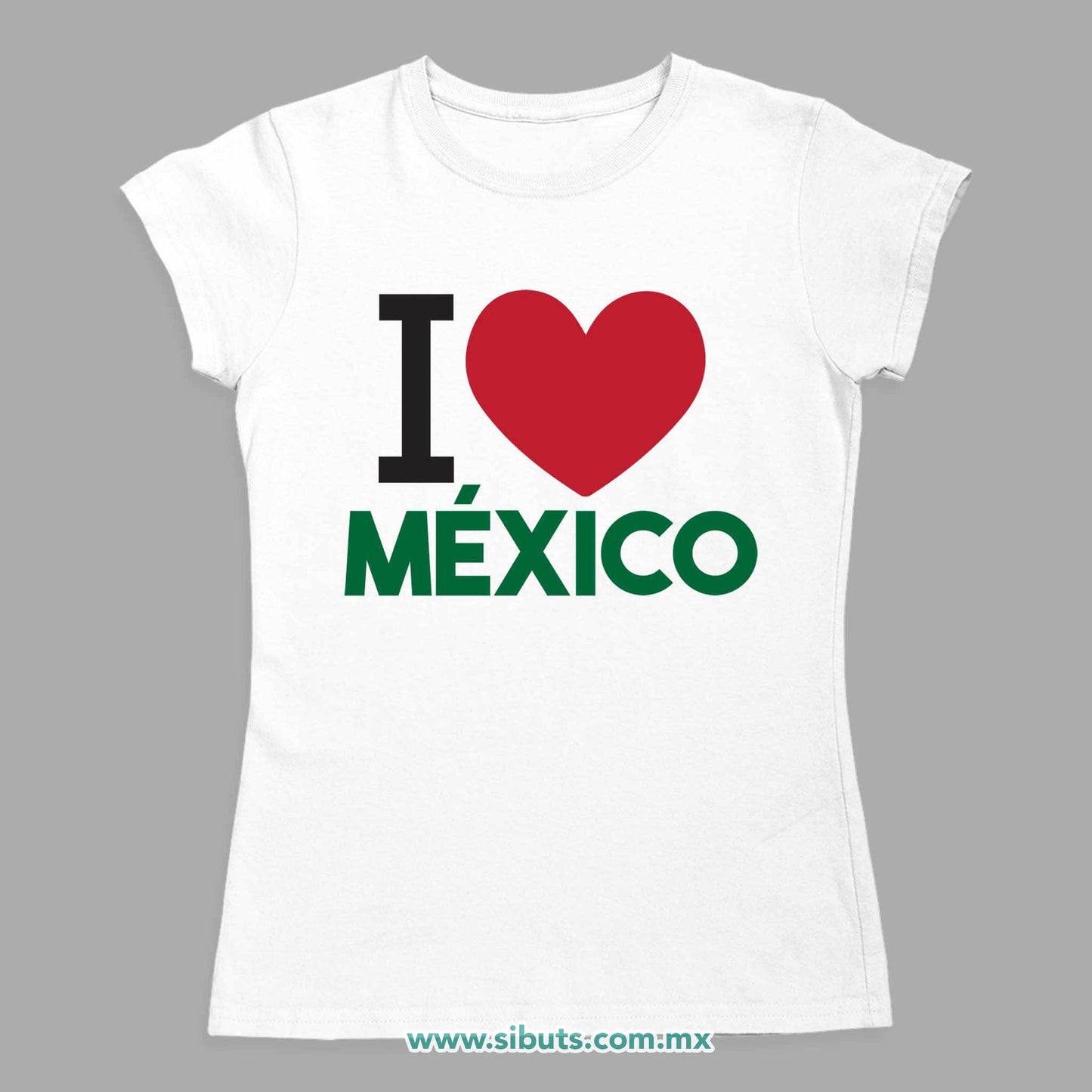 Playera Mujer I Love México
