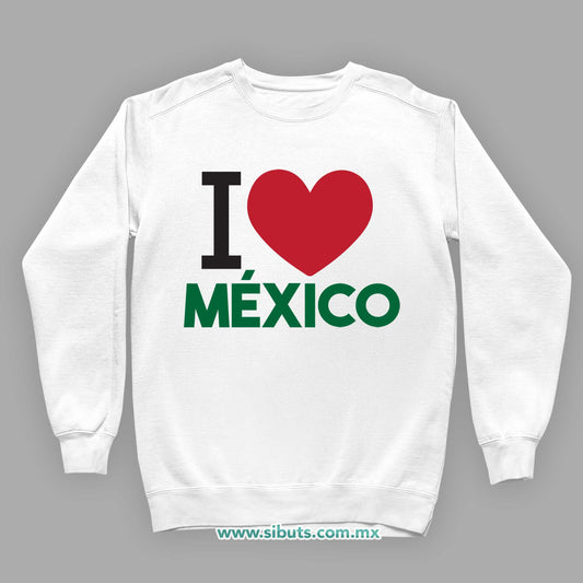 Sudadera Niño Cuello Redondo I Love México