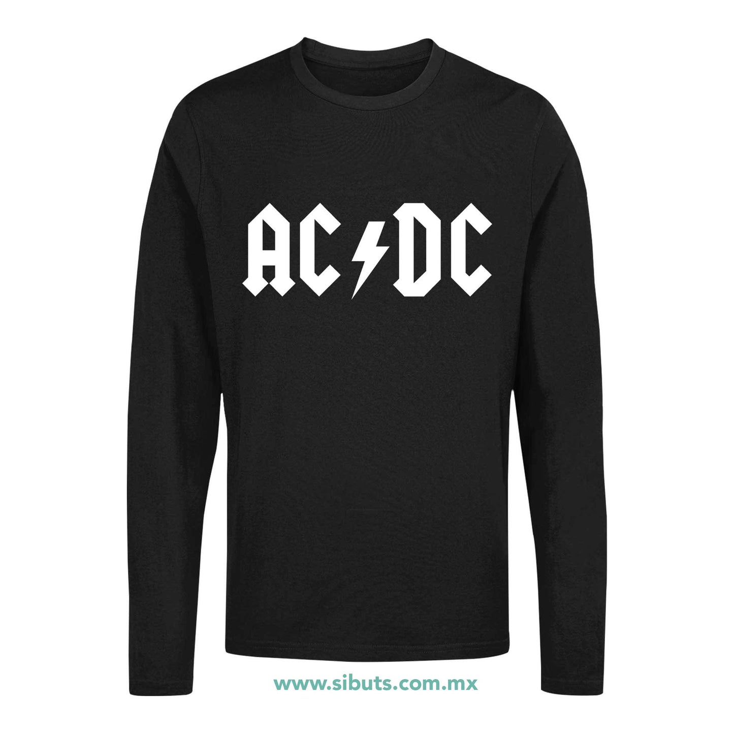 Playera Hombre Manga Larga AC DC