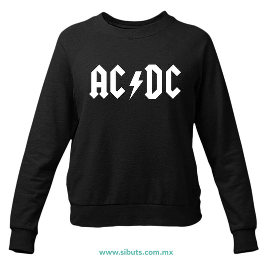 Sudadera Mujer Cuello Redondo AC DC