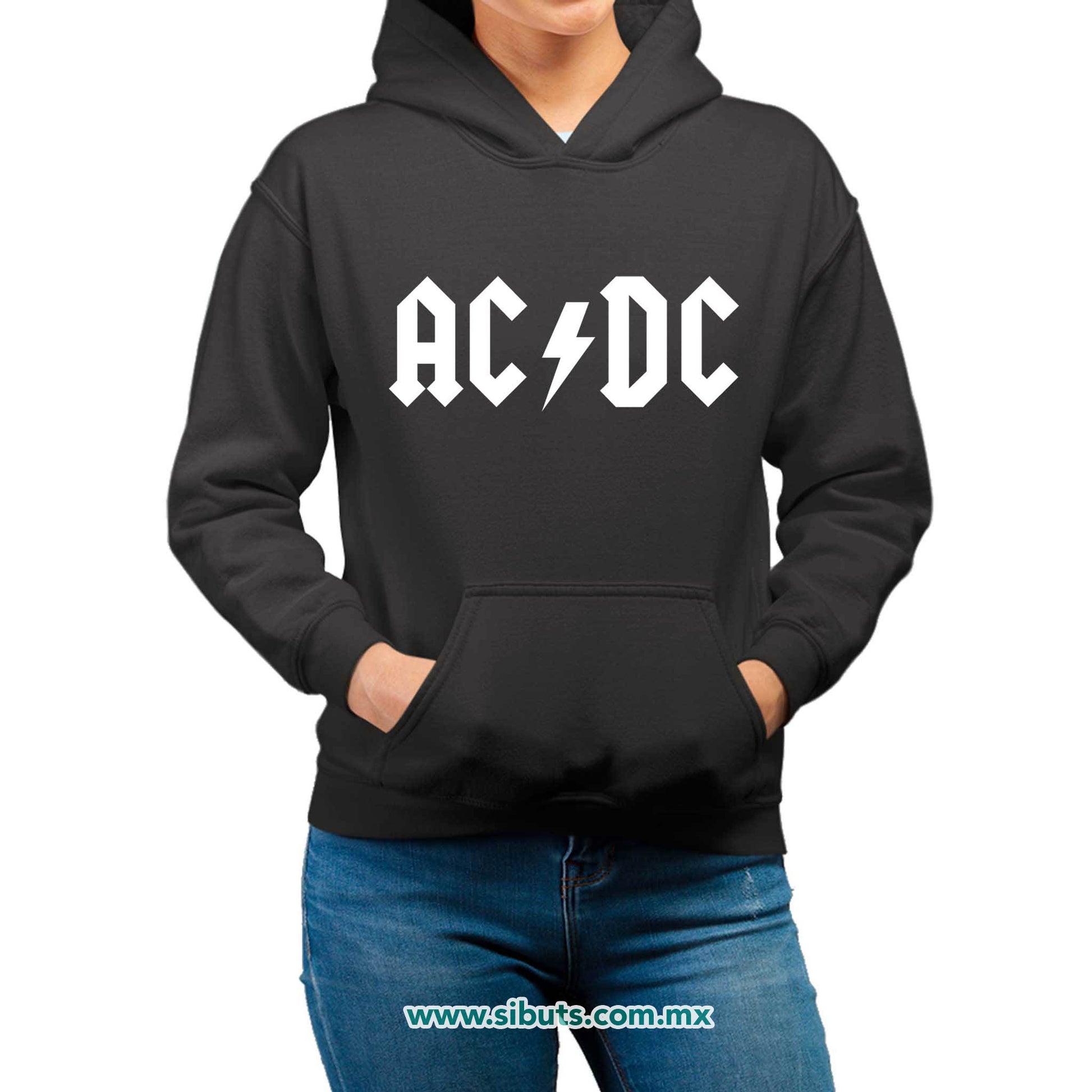 Sudadera Mujer Gorro AC DC