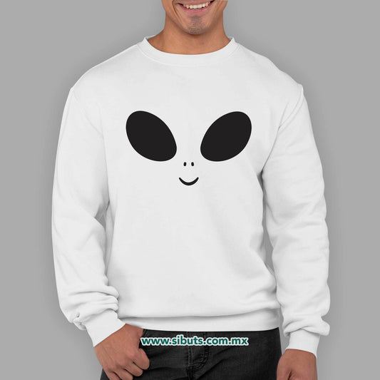 Sudadera Hombre Cuello Redondo Happy Alien