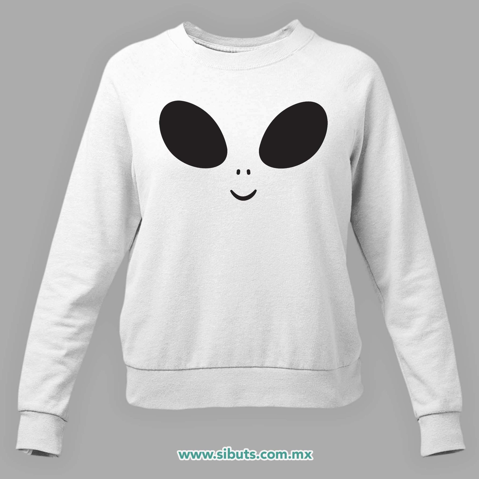 Sudadera Mujer Cuello Redondo Happy Alien