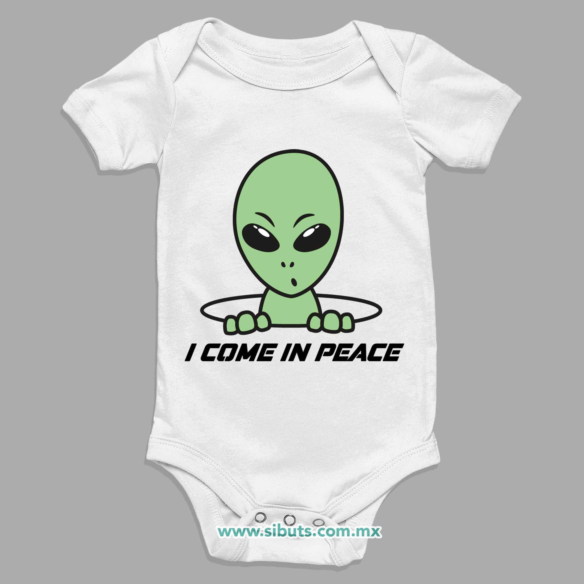 Pañalero Bebé Alien I Come In Peace