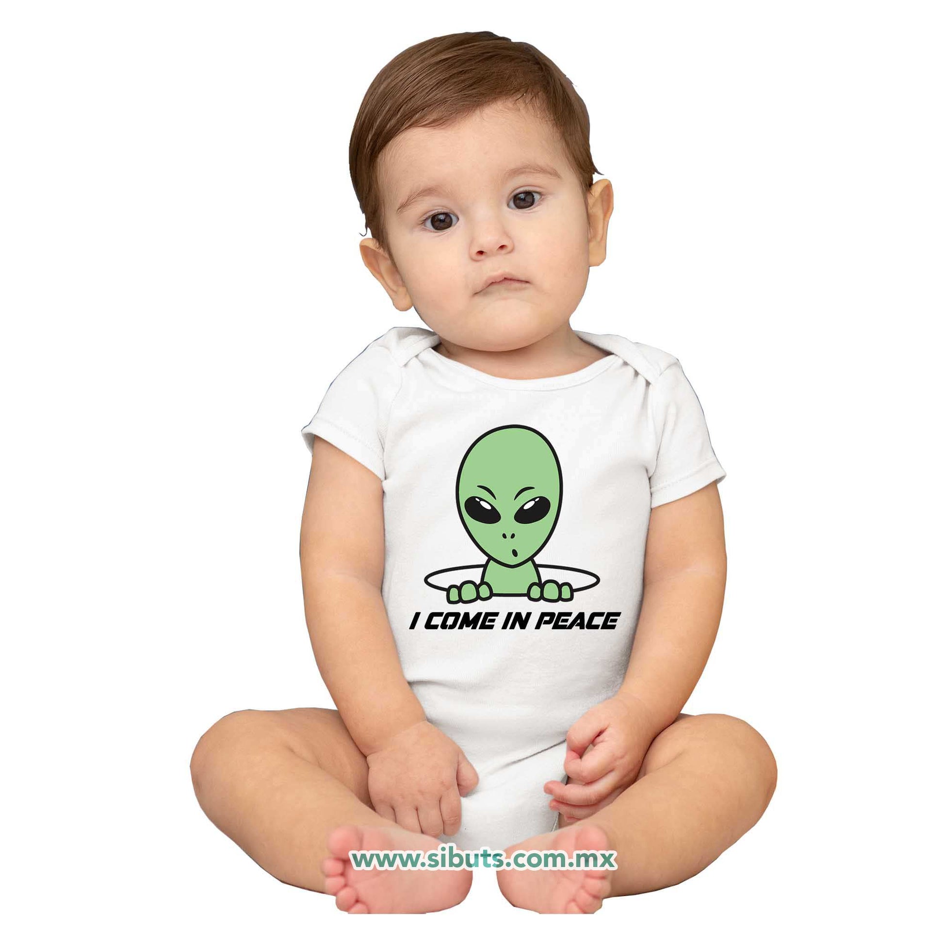 Pañalero Bebé Alien I Come In Peace