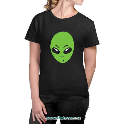 Playera Mujer Cabeza de Alien