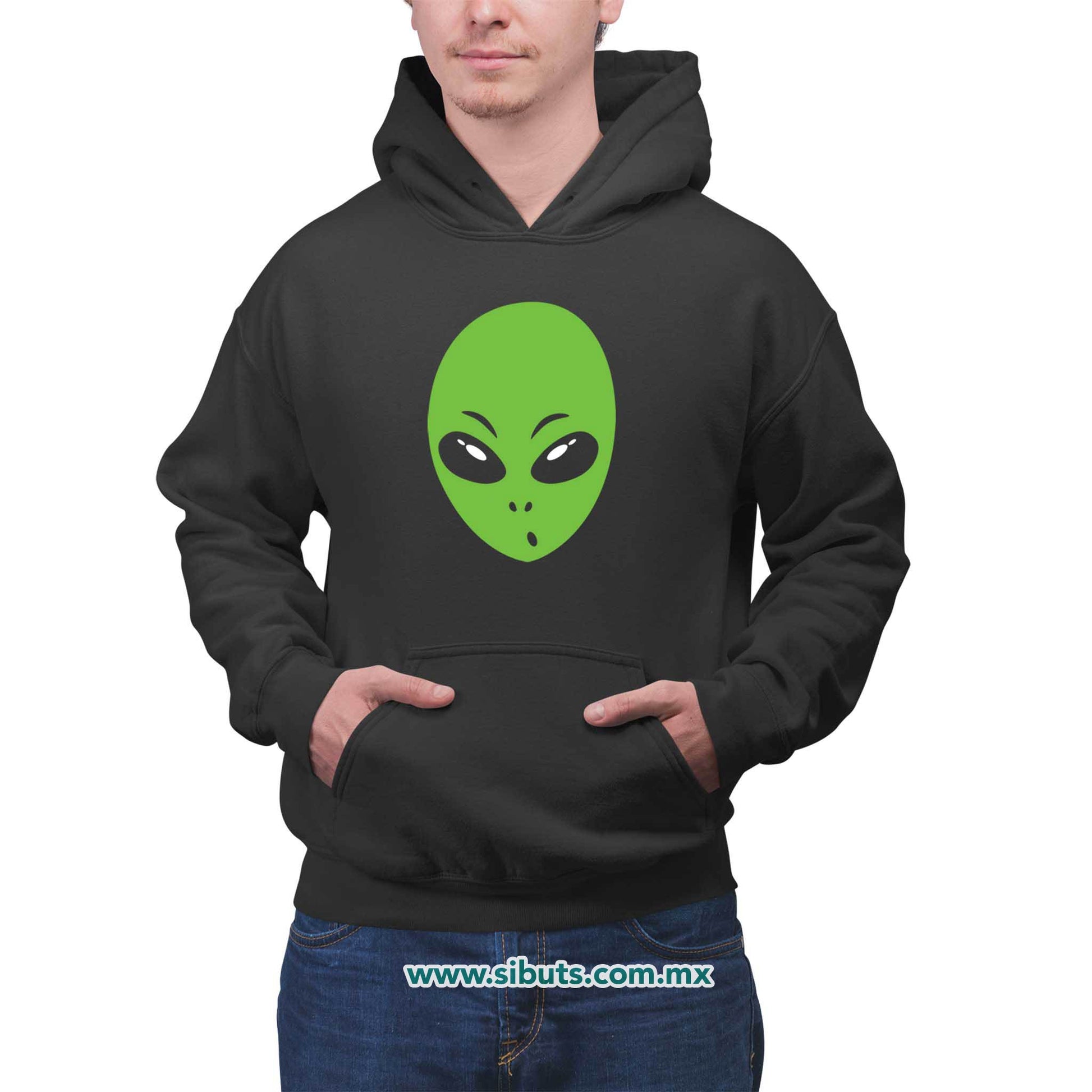 Sudadera Hombre Gorro Cabeza de Alien