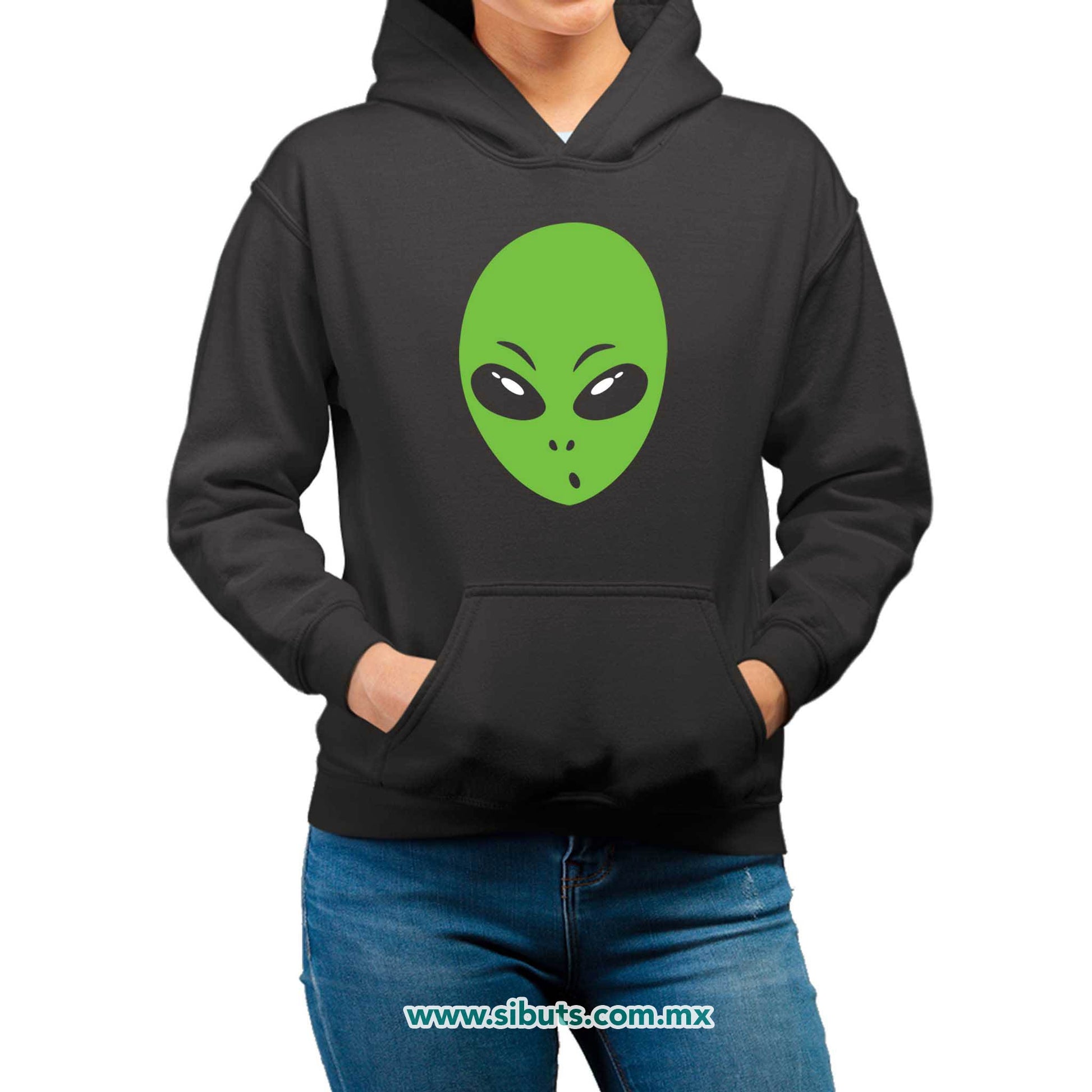 Sudadera Mujer Gorro Cabeza de Alien