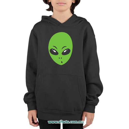 Sudadera Niño Gorro Cabeza de Alien