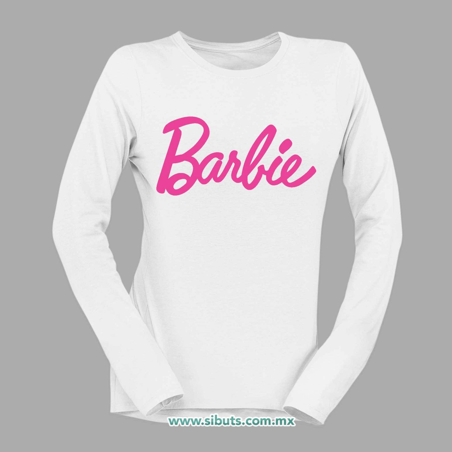 Playera Mujer Manga Larga Barbie