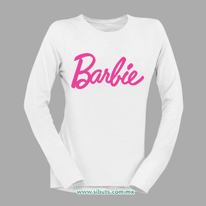 Playera Mujer Manga Larga Barbie