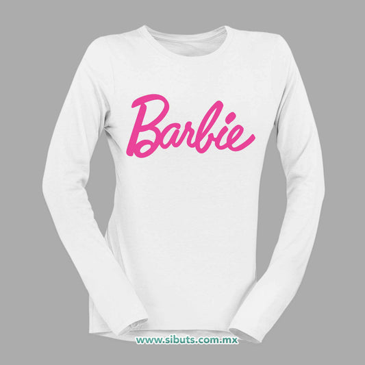 Playera Mujer Manga Larga Barbie