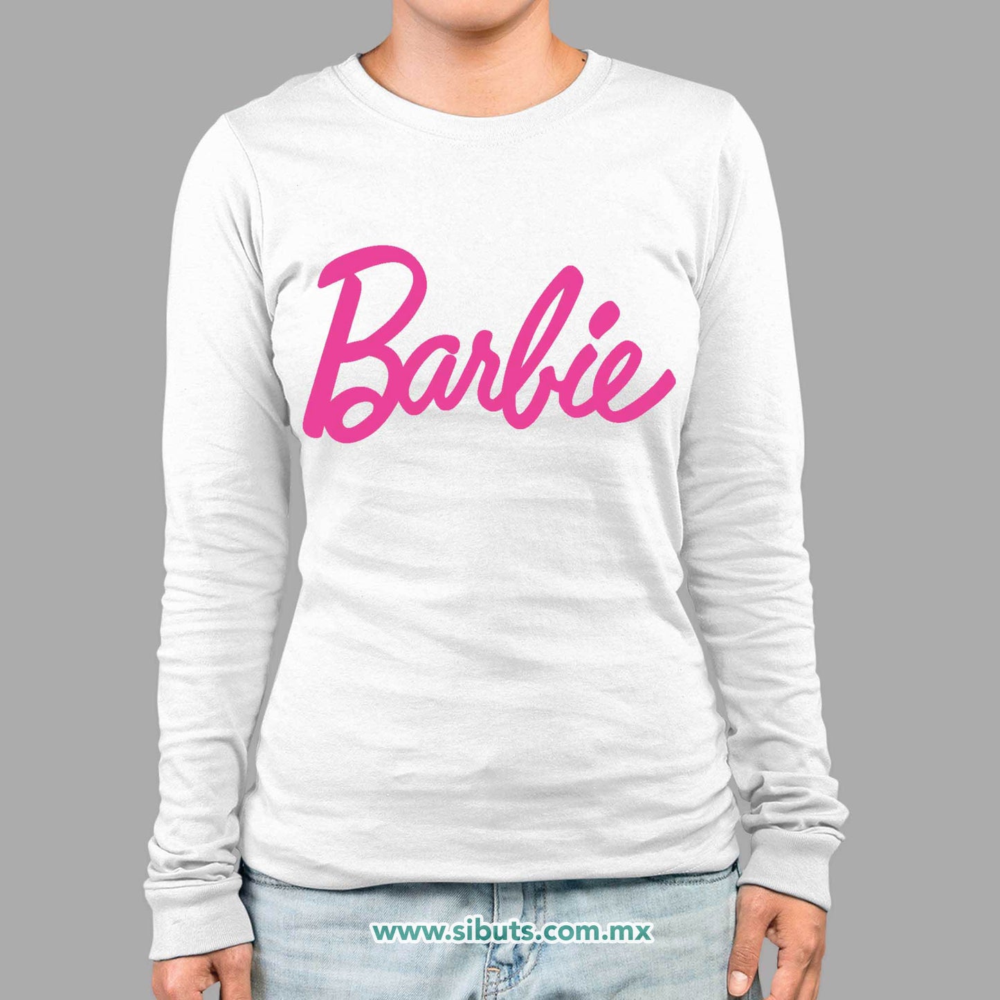 Playera Mujer Manga Larga Barbie