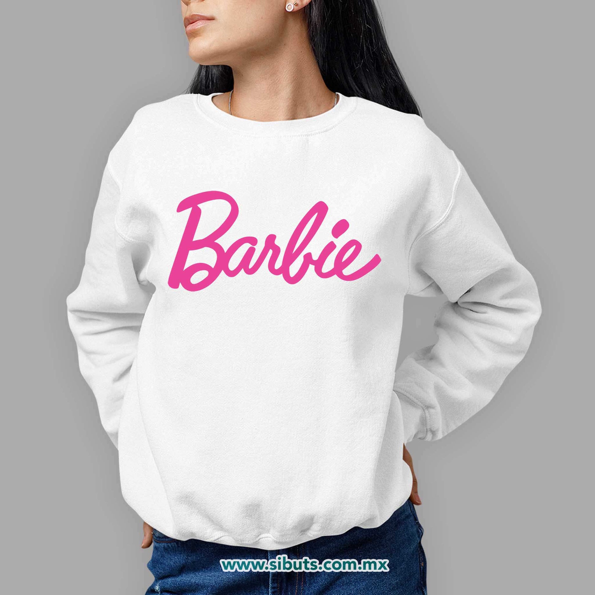 Sudadera Mujer Cuello Redondo Barbie