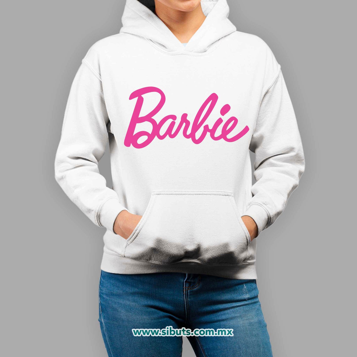 Sudadera Mujer Gorro Barbie
