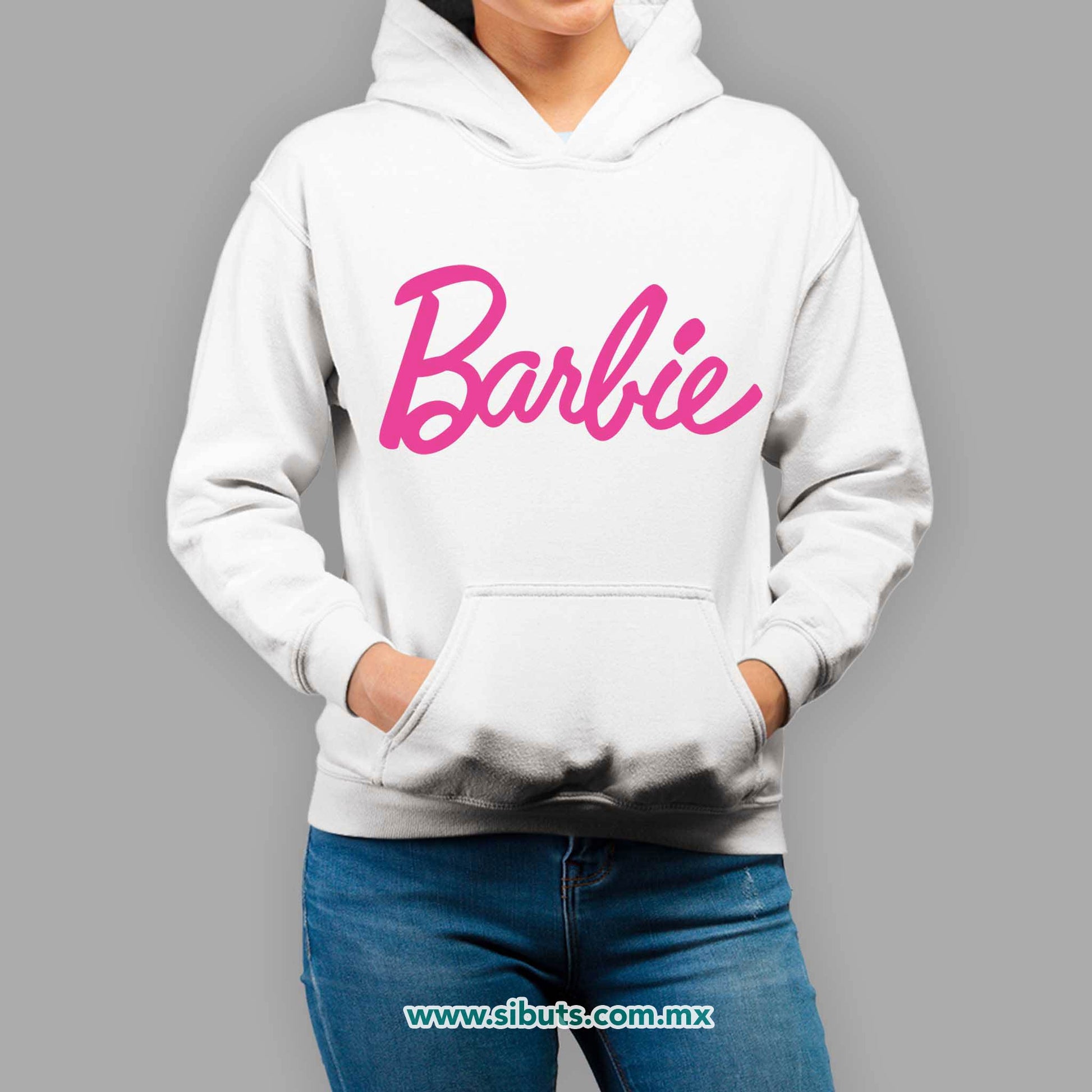 Sudadera Mujer Gorro Barbie
