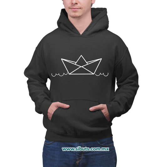 Sudadera Hombre Gorro Barquito de Papel