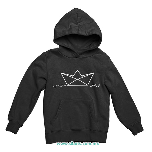 Sudadera Niña Gorro Barquito de Papel