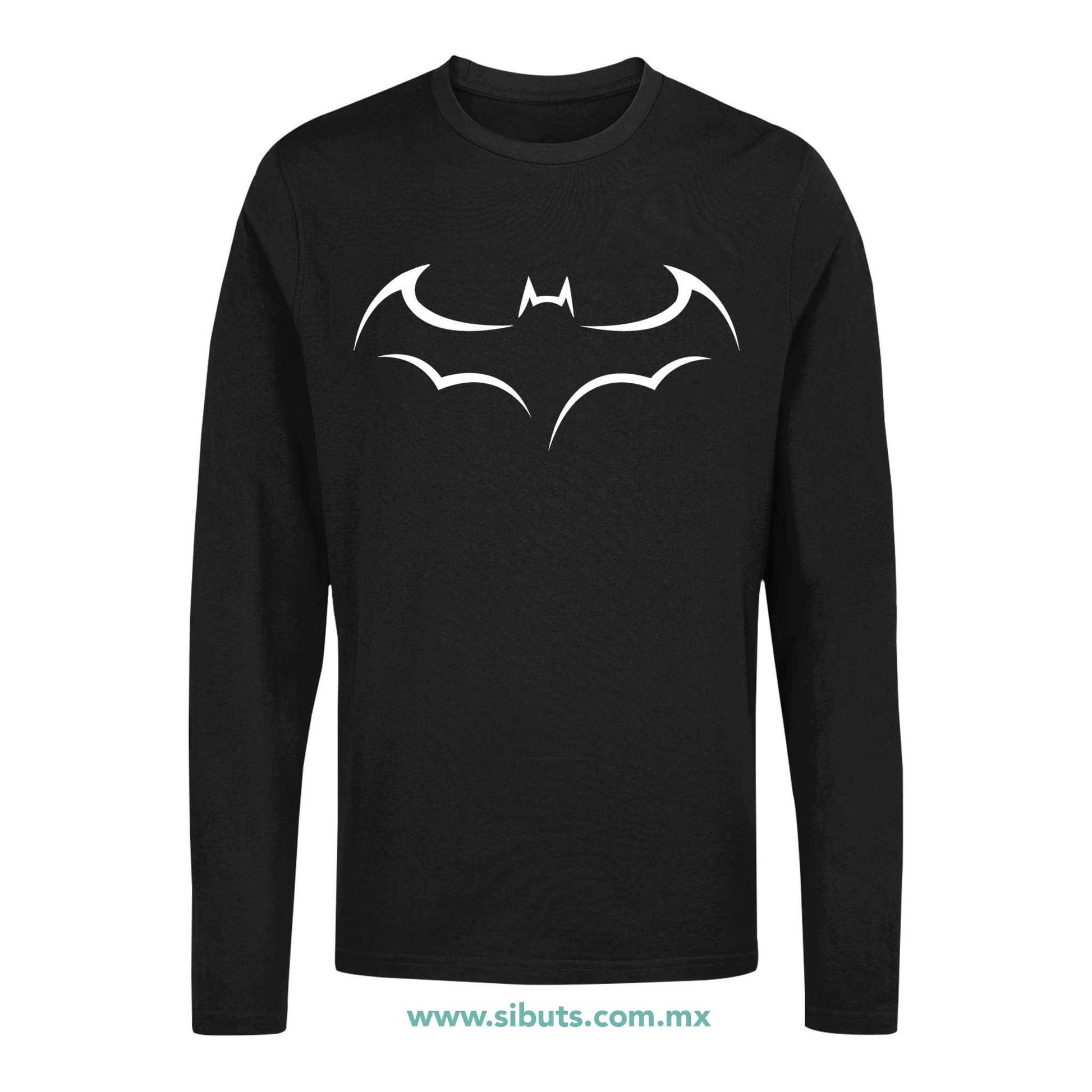 Playera Hombre Manga Larga Batman Murcielago