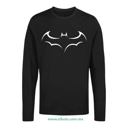 Playera Hombre Manga Larga Batman Murcielago