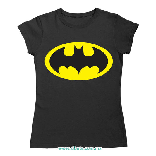 Playera Mujer Batman Amarillo