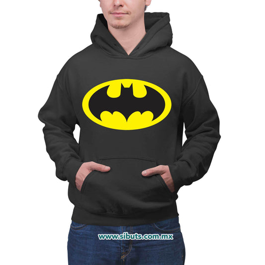 Sudadera Hombre Gorro Batman Amarillo