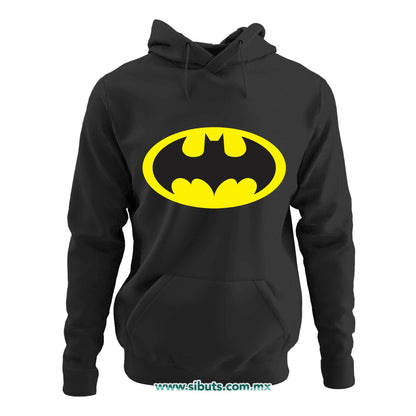 Sudadera Mujer Gorro Batman Amarillo