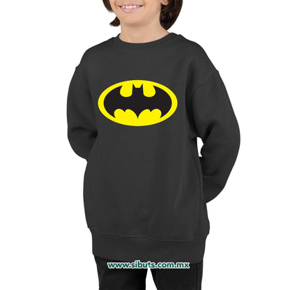 Sudadera Niño Cuello Redondo Batman Amarillo