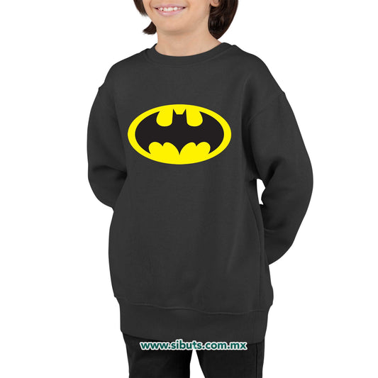 Sudadera Niño Cuello Redondo Batman Amarillo