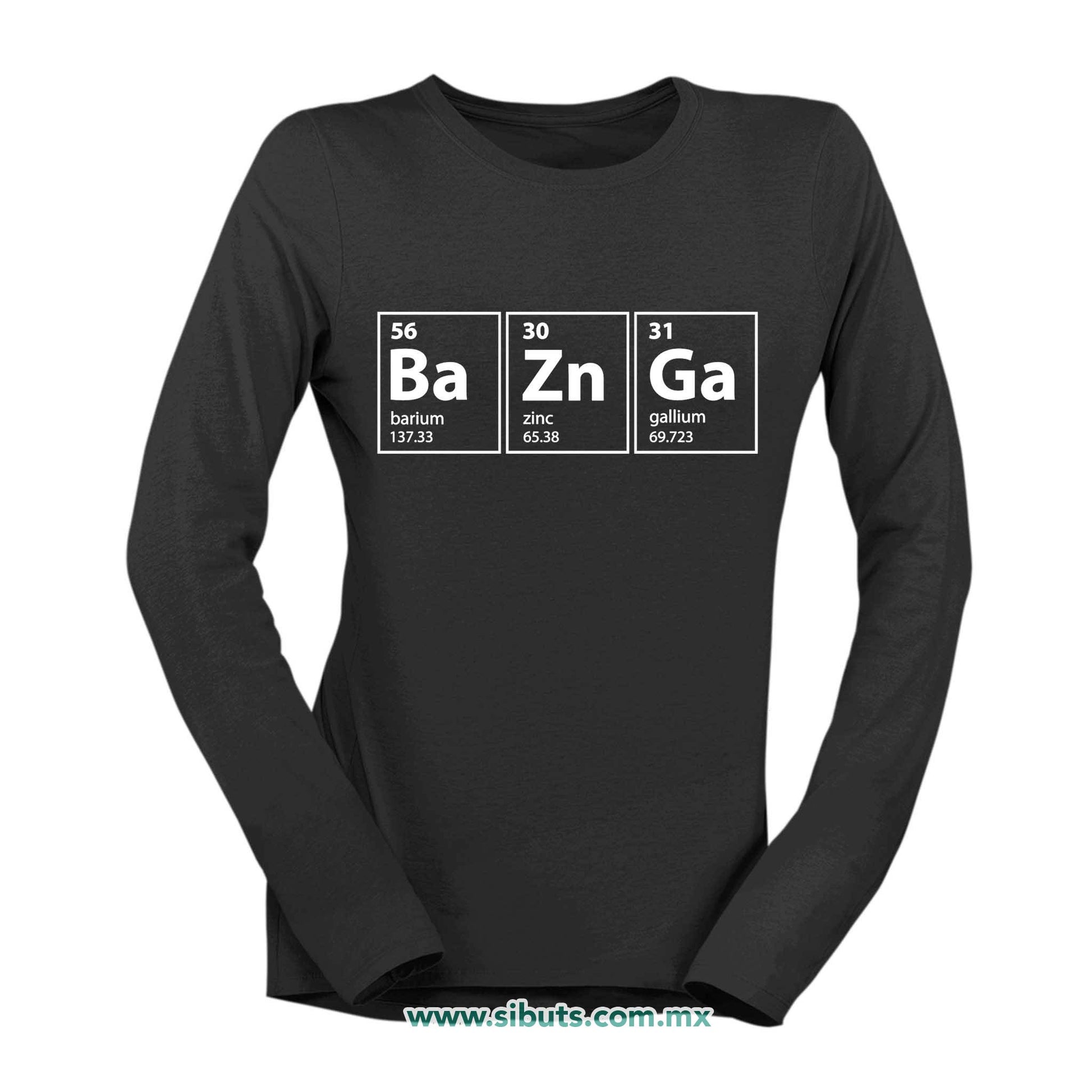 Playera Mujer Manga Larga Bazinga Big Bang Theory