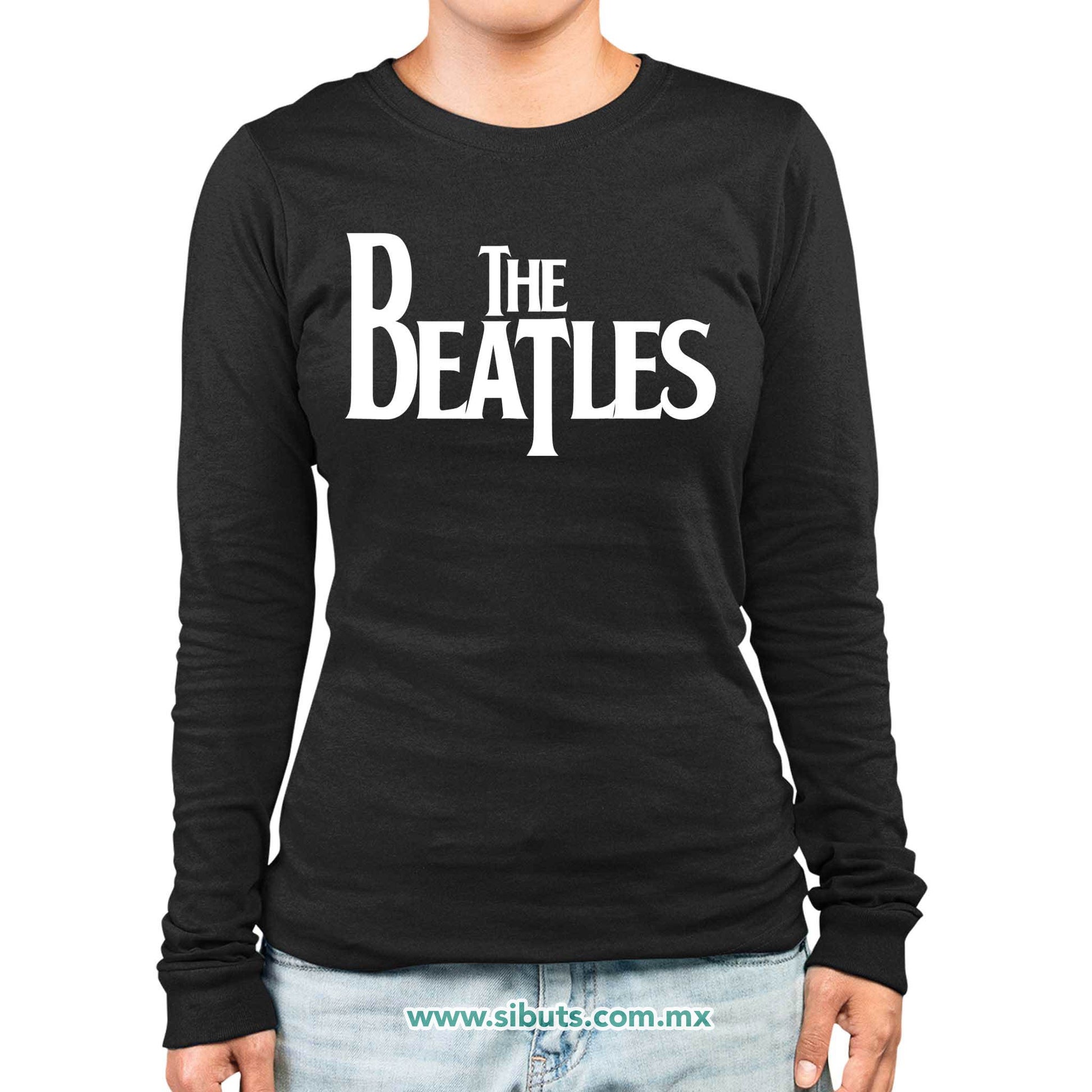 Playera Mujer Manga Larga The Beatles