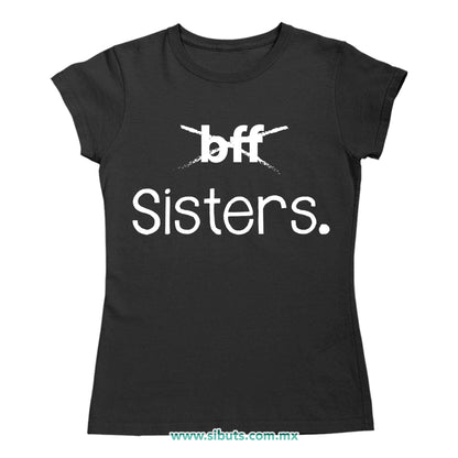 Playera Mujer Best Sister Mejores Amigas
