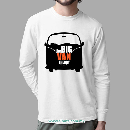 Playera Hombre Manga Larga Big Bang Theory Van